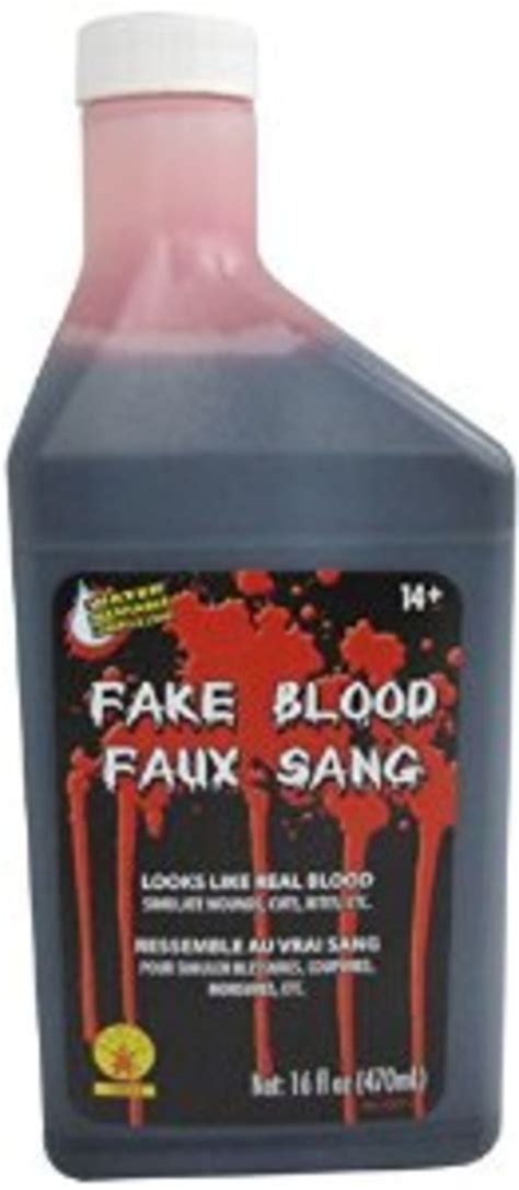 fake blood clothes stain|washable non staining blood.